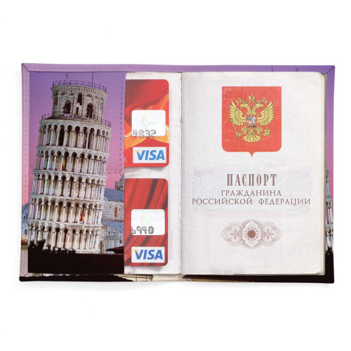 Обложка для паспорта, PAS2 «Пизанская башня»