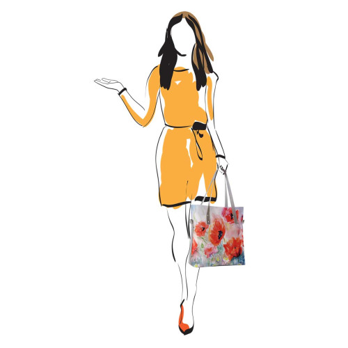 Сумка тоут BAG9 «Maki akvarel»