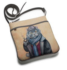 Сумка планшет BAG 1 «Шерлок кот»