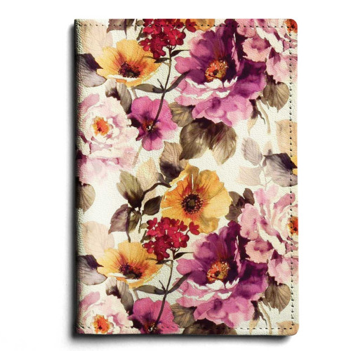 Обложка для автодокументов, AUT1 «Autumn flowers »