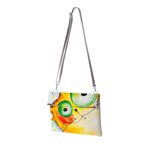 Клатч, кросс-боди KHL4 «Crazy cat»