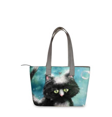 Сумка тоут, BAG2 «Snow cat»