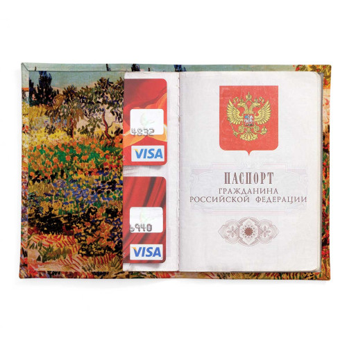 Обложка для паспорта, PAS2 «Vincent van Gogh Blossoming Garden»