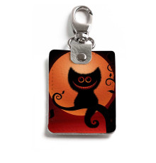 Брелок (Прямоугольный ) TRI1 «Кот на ветке»