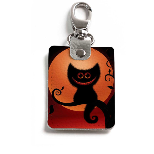 Брелок (Прямоугольный ) TRI1 «Кот на ветке»