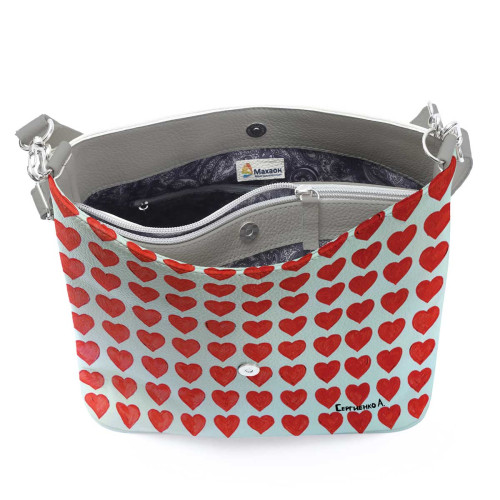 Сумка на плечо BG12 «Сердечки»