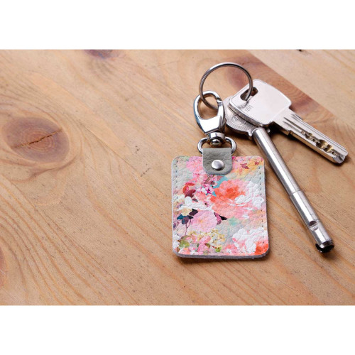 Брелок (Прямоугольный ) TRI1 «Peonies»
