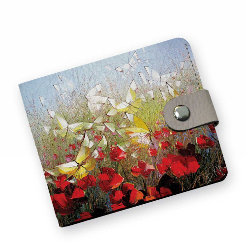 Кошелек мини PRS8 «Полет над маковым полем»