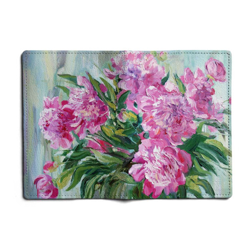 Обложка для паспорта, PAS1 «Пионы 2»