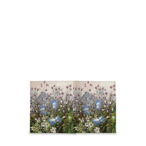 Кошелек мини PR17 «Бабочки над цветами и травами»