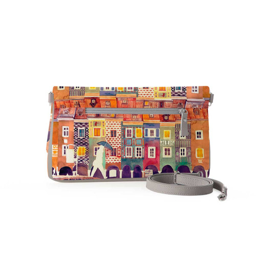 Клатч, кросс-боди KHL3 «The city watercolor»