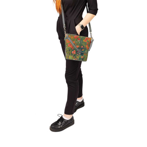 Сумка кросс-боди BAG8 «Poppies»