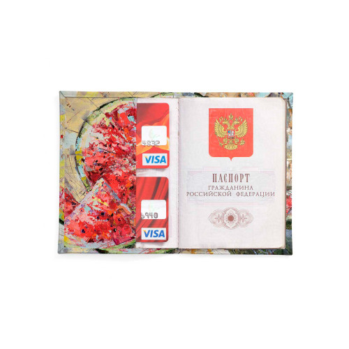 Обложка для автодокументов, AUT2 «Солнечный арбуз»