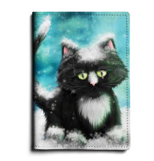 Обложка для автодокументов, AUT1 «Snow cat»