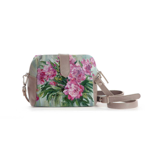 Сумка кросс-боди BAG6 «Пионы 2»