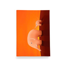 Обложка для автодокументов, AUT2 «Слоны оранжевые»