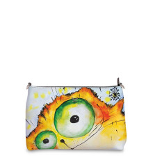 Сумка шолдер, BAG3 «Crazy cat»