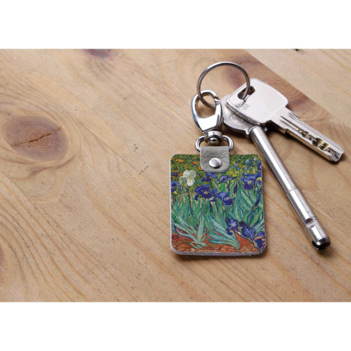 Брелок (Прямоугольный ) TRI1 «Vincent van Gogh  Irises»