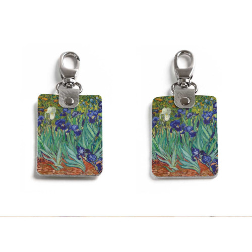 Брелок (Прямоугольный ) TRI1 «Vincent van Gogh  Irises»