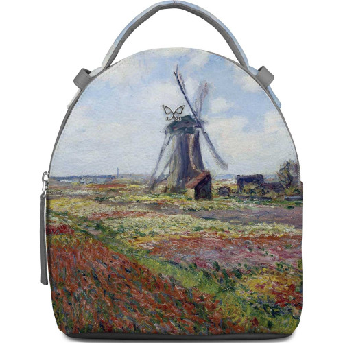 Рюкзак BK16 «Claude Monet Tulip Field and windmill»