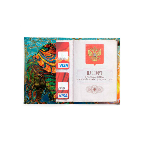 Обложка для автодокументов, AUT2 «Sun elephant»