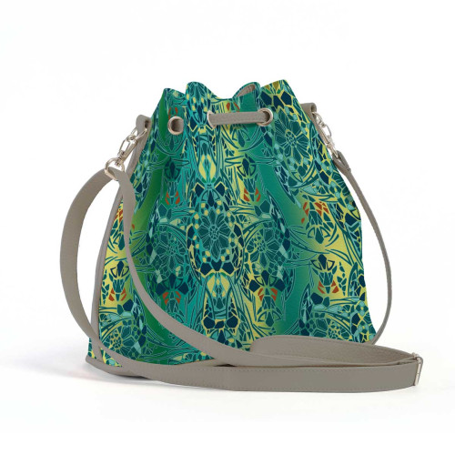 Сумка на плечо BG17 «Мозаика оливковая»