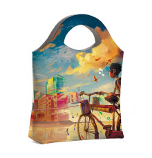 Сумка тоут BAG4 «Мальчик и велосипед»