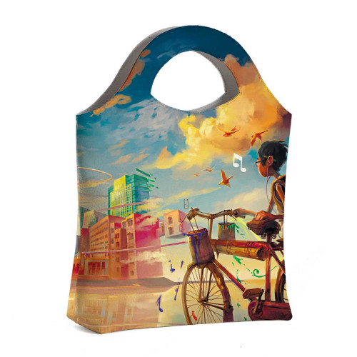 Сумка тоут BAG4 «Мальчик и велосипед»