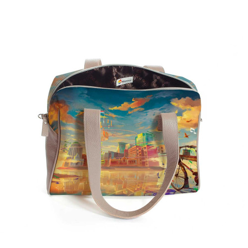 Сумка на плечо BAG5 «Мальчик и велосипед»