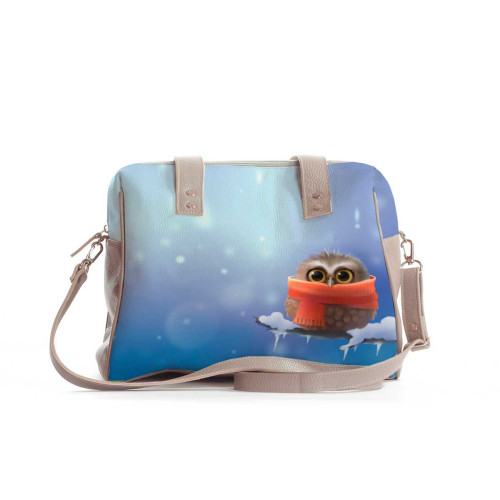 Сумка на плечо BAG5 «Owl in scarf»