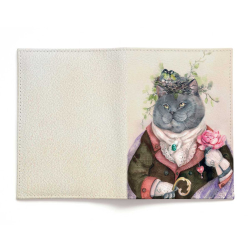 Обложка для паспорта, PAS2 «Кот с душой поэта»