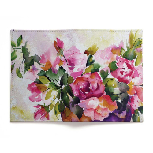 Обложка для паспорта, PAS2 «Watercolor flowers in vase»