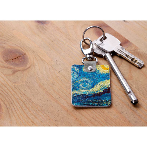 Брелок (Прямоугольный ) TRI1 «Vincent van Gogh Starry night»
