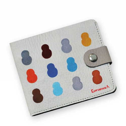 Кошелек мини PRS8 «Черные матрешки»