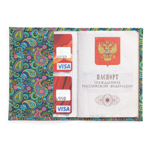 Обложка для паспорта, PAS2 «Indian peysli»