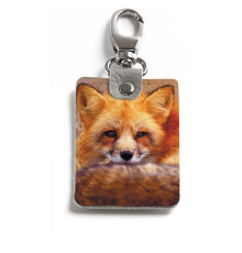 Брелок (Прямоугольный ) TRI1 «Лиса горизонтальная»