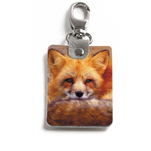 Брелок (Прямоугольный ) TRI1 «Лиса горизонтальная»