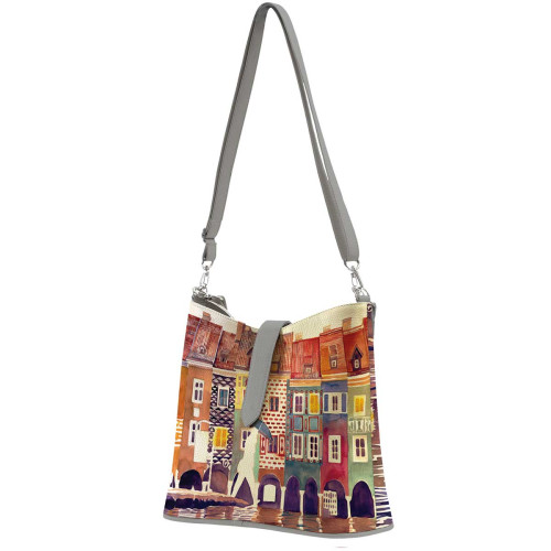Сумка на плечо BG12 «The city watercolor»
