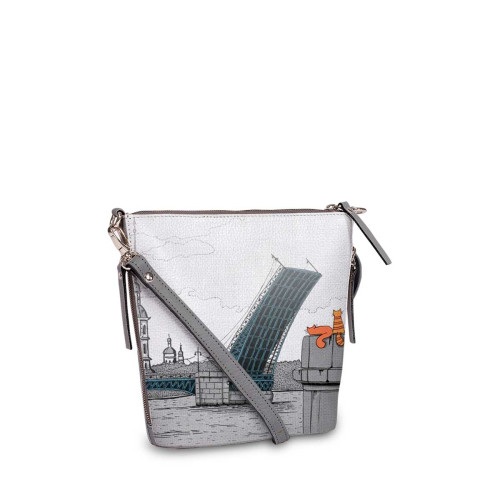 Сумка кросс-боди BAG8 «Мосты на белом»