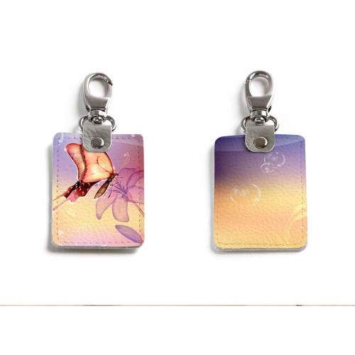 Брелок (Прямоугольный ) TRI1 «Бабочка 6»