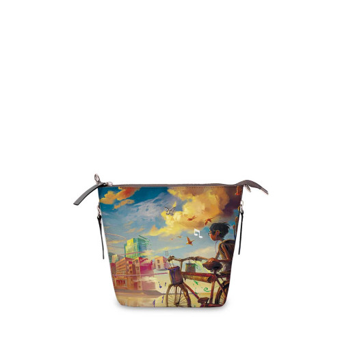 Сумка кросс-боди BAG8 «Мальчик и велосипед»