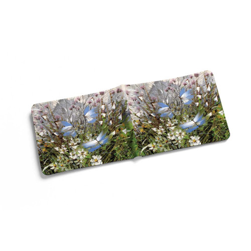 Кошелек мини, PRS2 «Бабочки над цветами и травами»