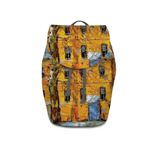 Рюкзак BKP5 «Дерево и желтый домик ранней весной»