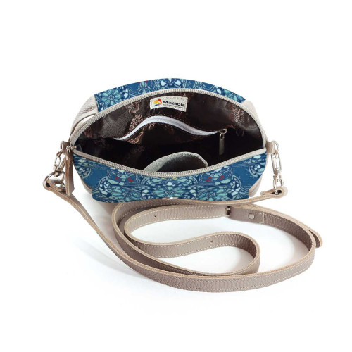 Сумка кросс-боди BAG6 «Мозаика голубая»