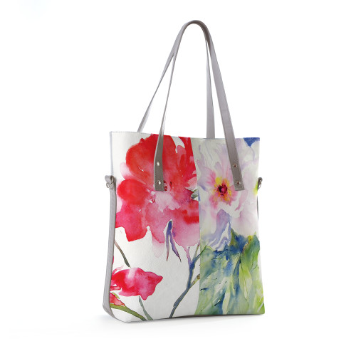 Сумка тоут BAG9 «Two peonies»