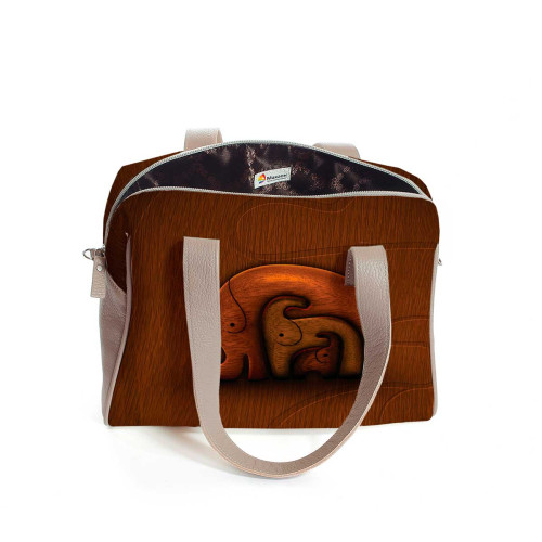 Сумка на плечо BAG5 «Деревянные слоны»