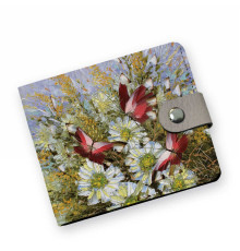 Кошелек мини PRS8 «Бабочки и цветы»