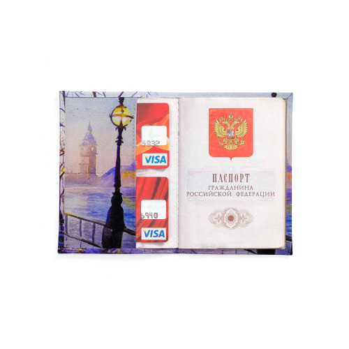 Обложка для автодокументов, AUT2 «Лондон после дождя»