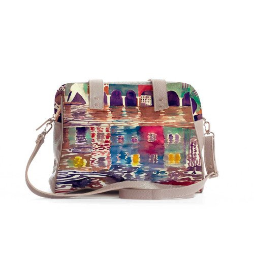 Сумка на плечо BAG5 «The city watercolor»