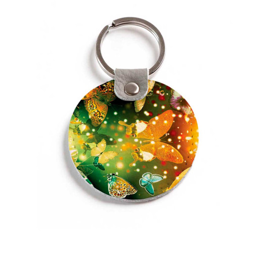 Брелок (Круглый) TRI4 «Бабочки 4»